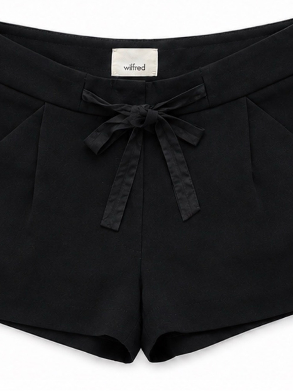 Wilfred Black Tie-Front Women's Shorts
